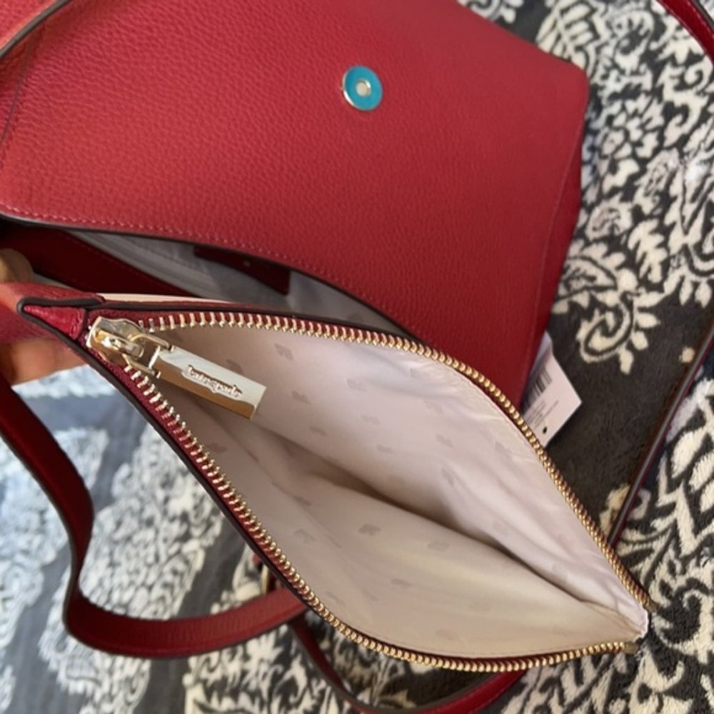 Kate Spade Leila Medium Flap Leather Shoulder Bag - Picture 14 of 16